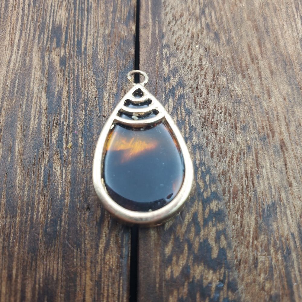 High fashion cheetah melt teadrop pendant‎